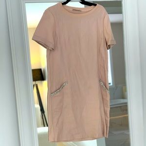 Elegant OUI Short Dress, Linen Blend